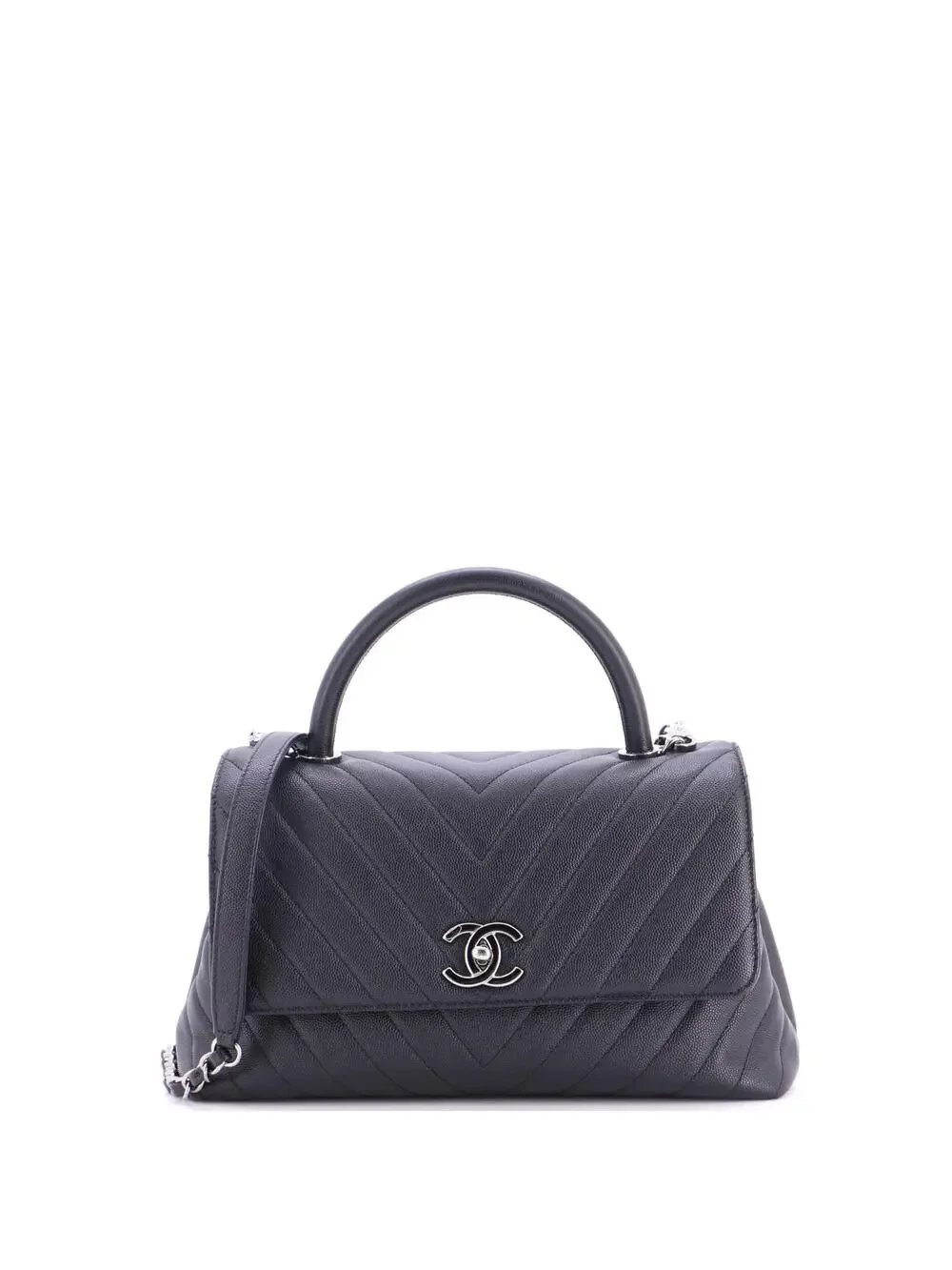 Chanel Coco Top Handle Bag Chevron #292100C43B